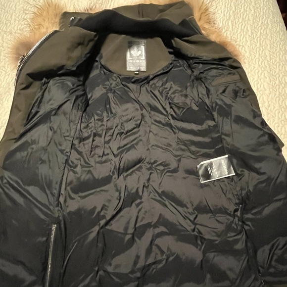 NWOT NB SERIES NICOLE BENISTI LADIES DOWN FUR AND LEATHER COAT - Picture 3 of 14